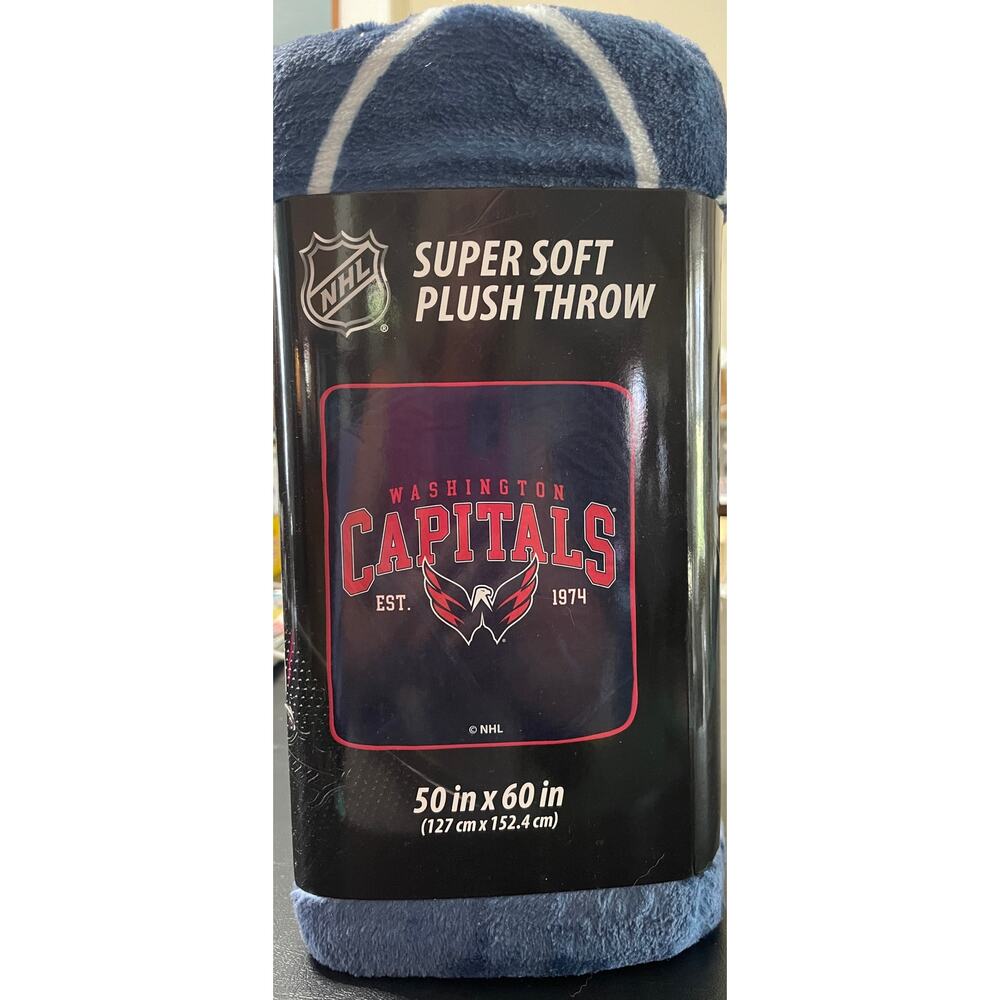 NHL New 40x50” Super Soft Throw “Washington Capitals” 100% polyester
